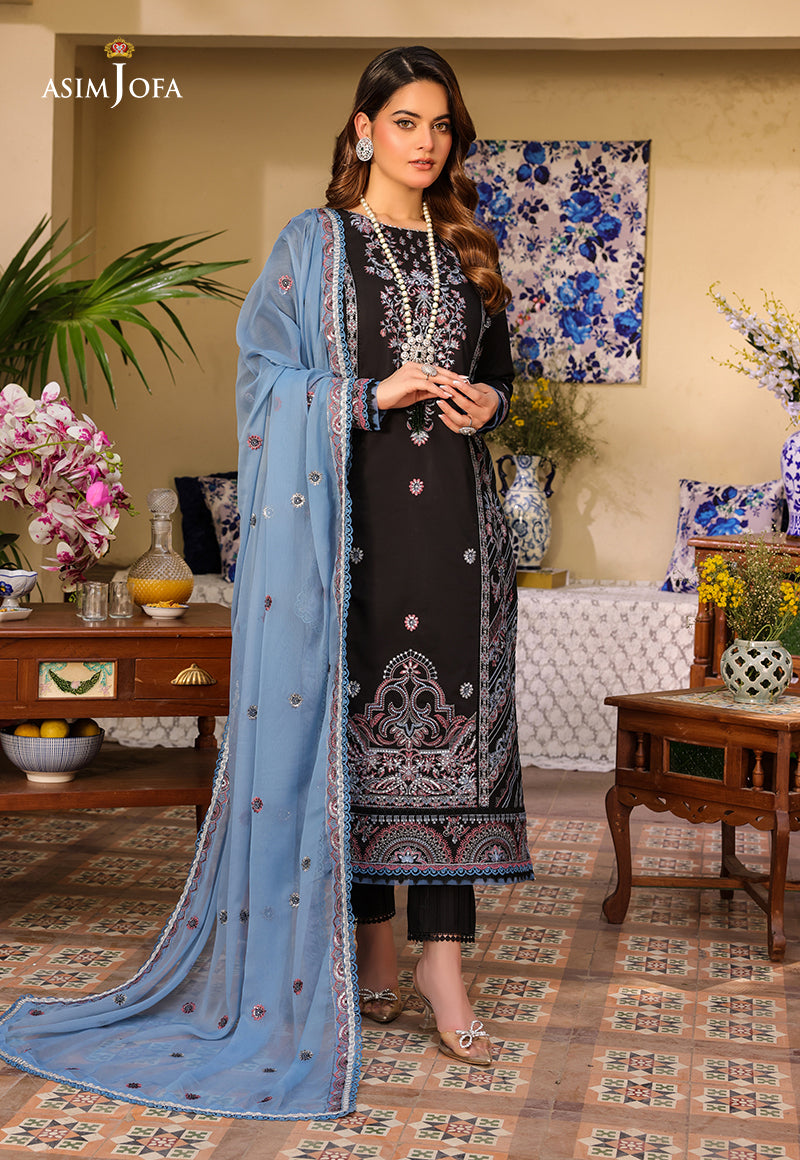 AJZB-09 EMBROIDERED CAMBRIC 3 PCS
