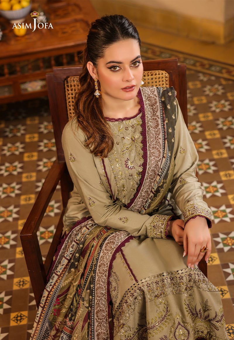 AJZB-25 EMBROIDERED CAMBRIC 3 PCS