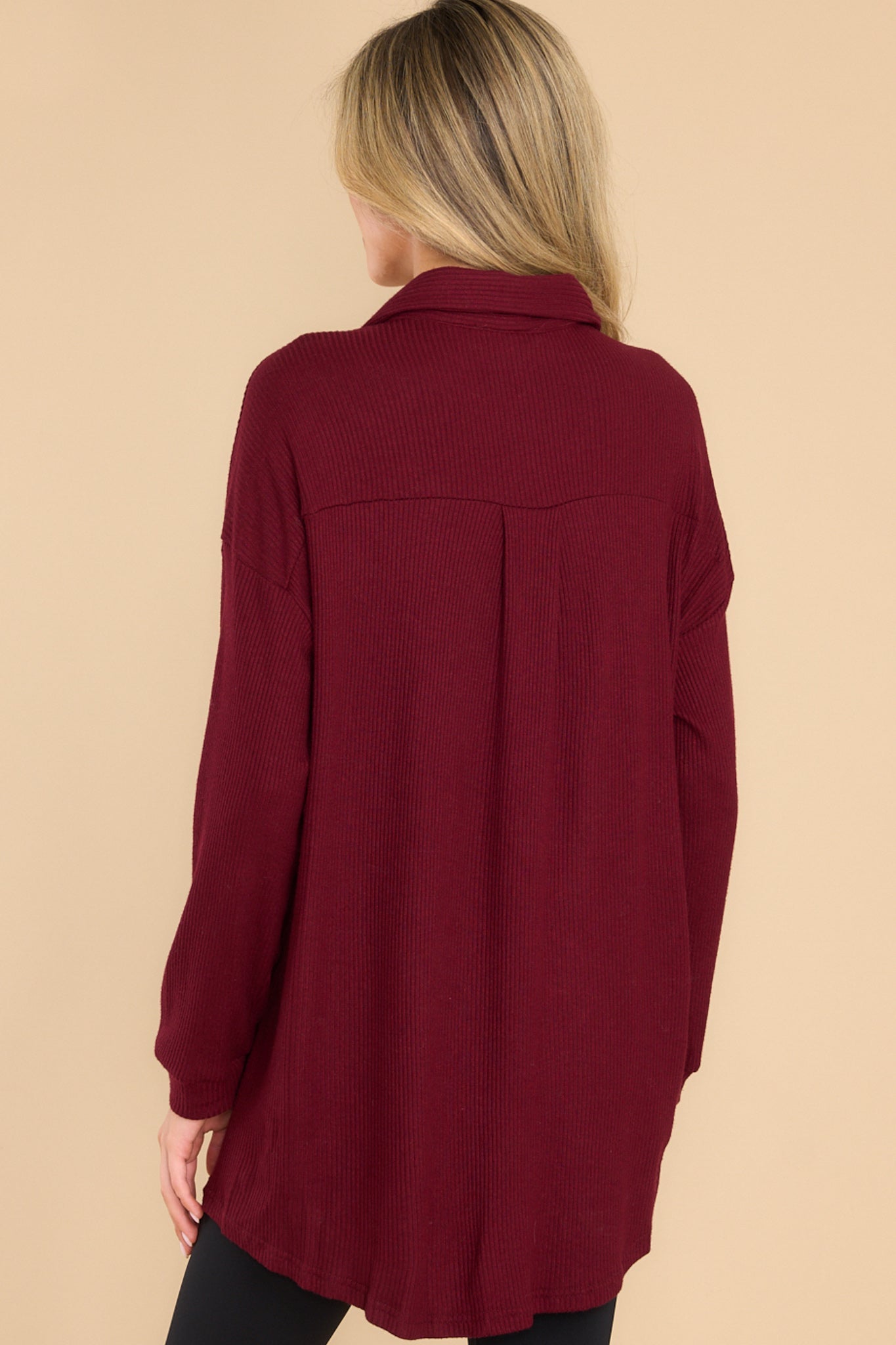 Set On You Burgundy Top