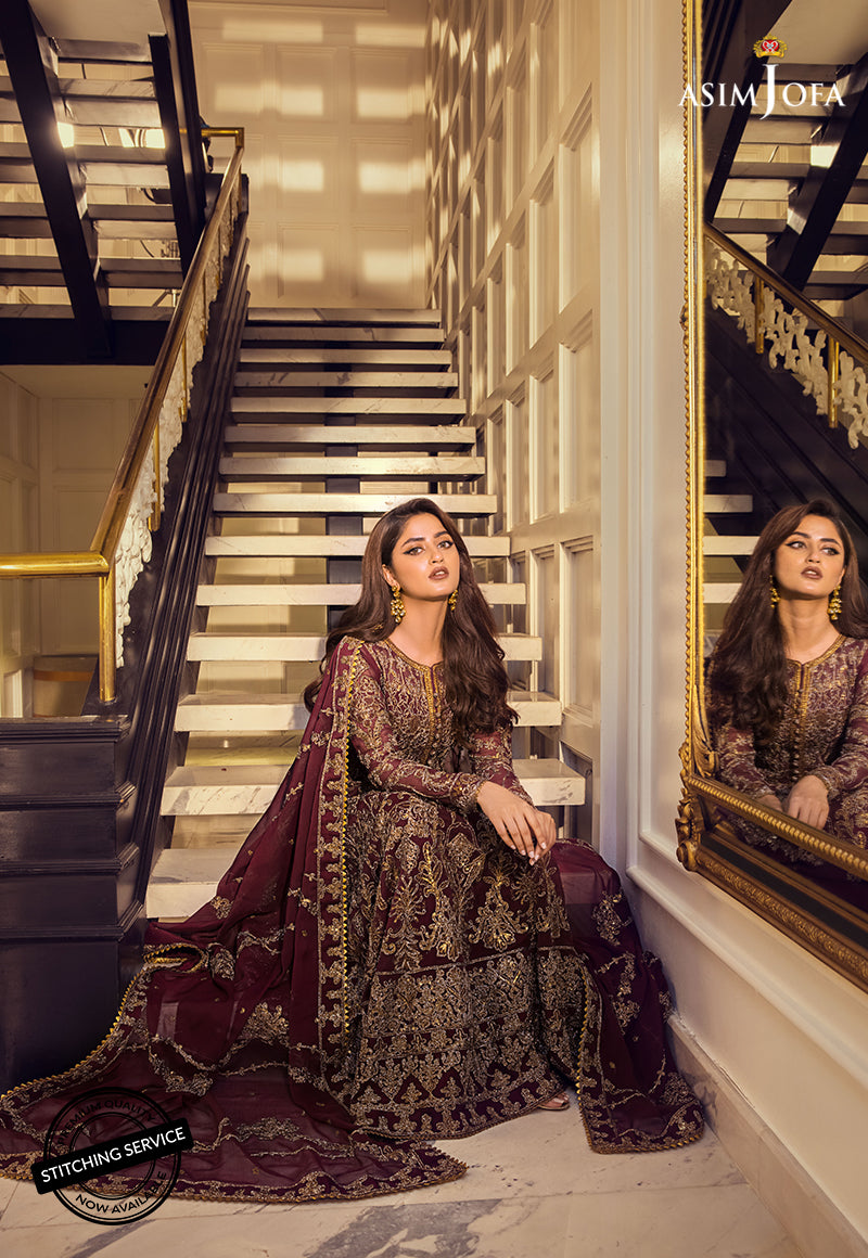 AJSE-07 EMBROIDERED CHIFFON 3 PCS