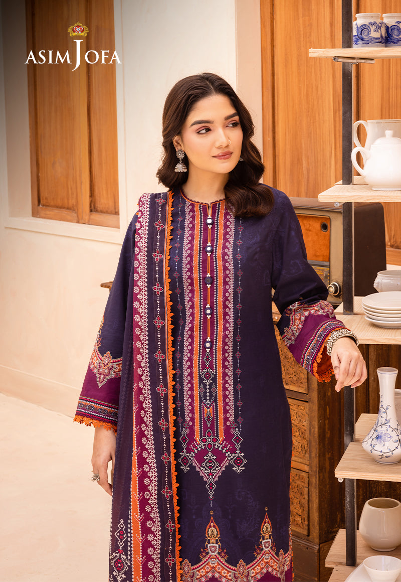 AJUB-09 PRINTED LAWN 3 PCS