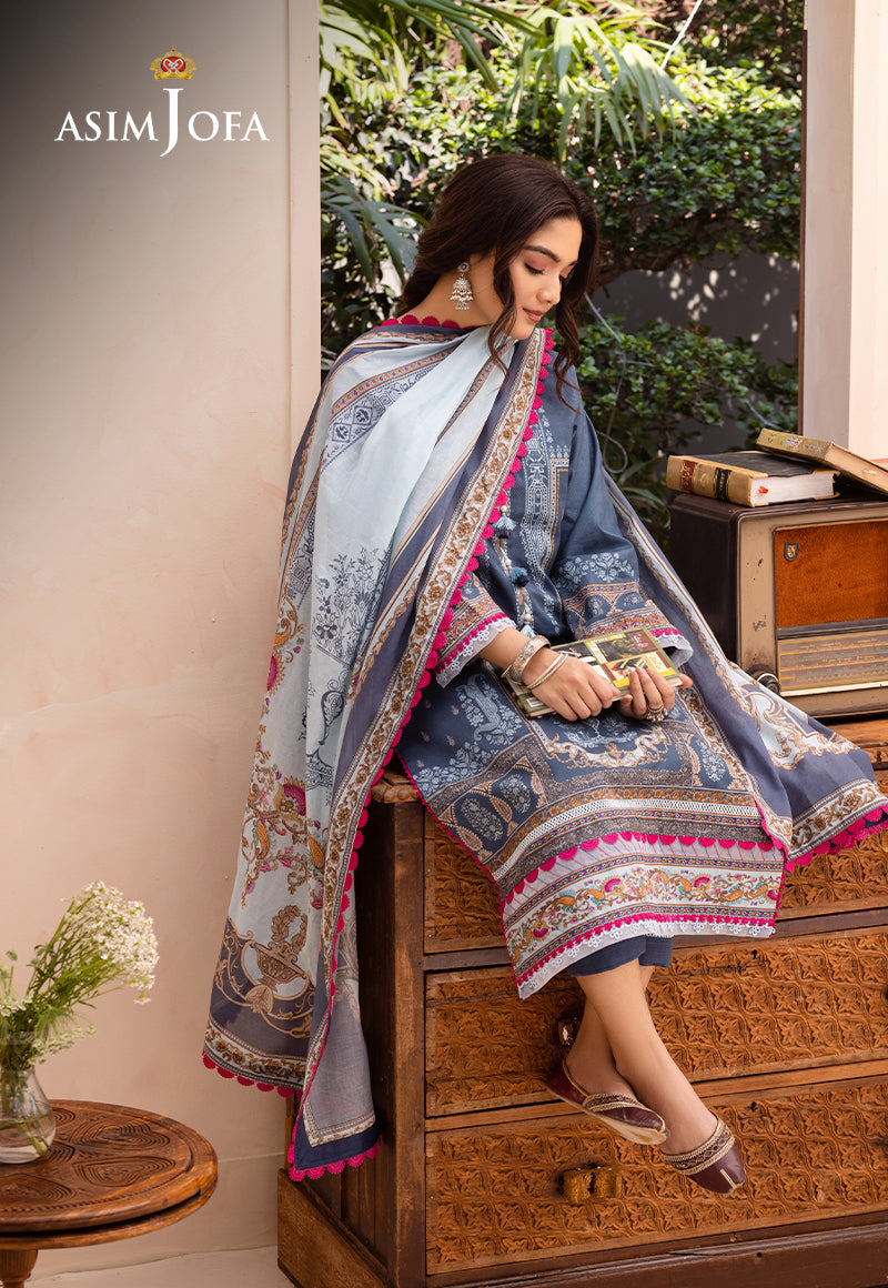 AJUB-14 PRINTED LAWN 3 PCS