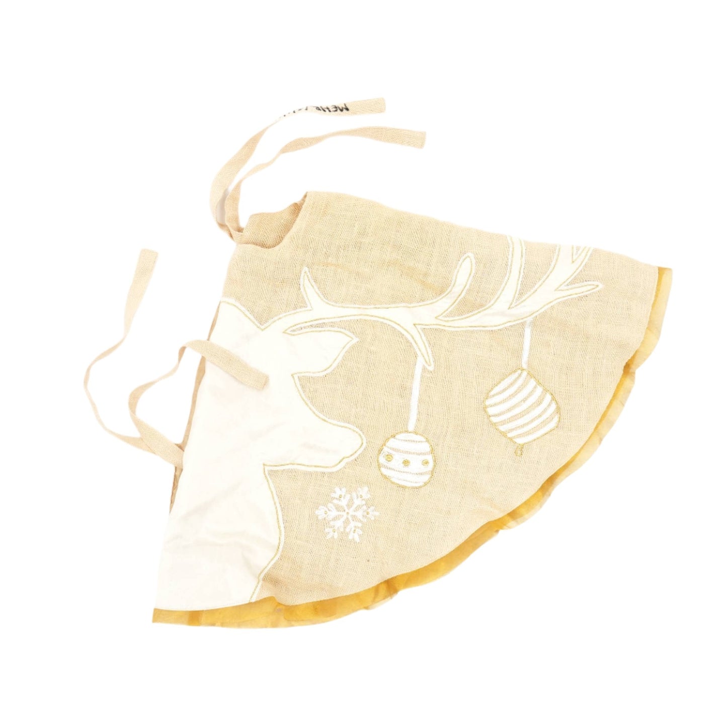 Reindeer Embroidered Tree Skirt