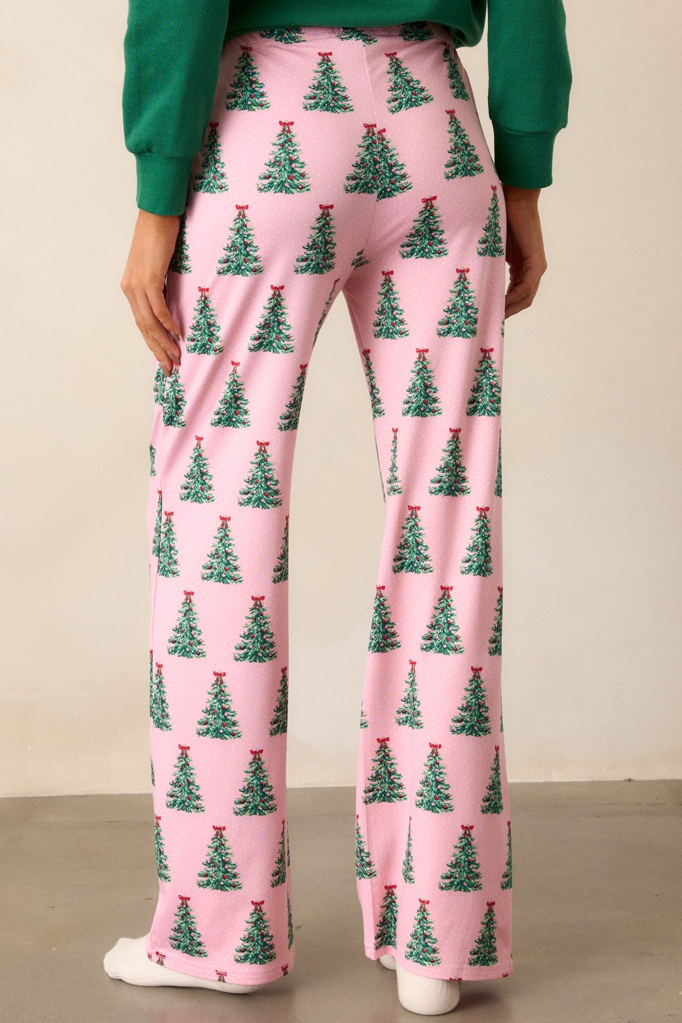 Pine and Peppermint Pink Pajama Pants