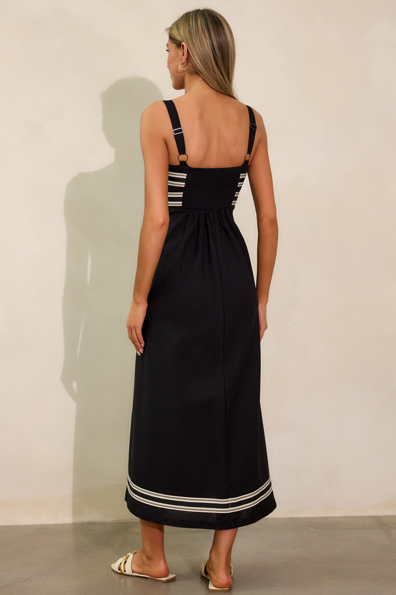 MINKPINK Elki Black Midi Dress