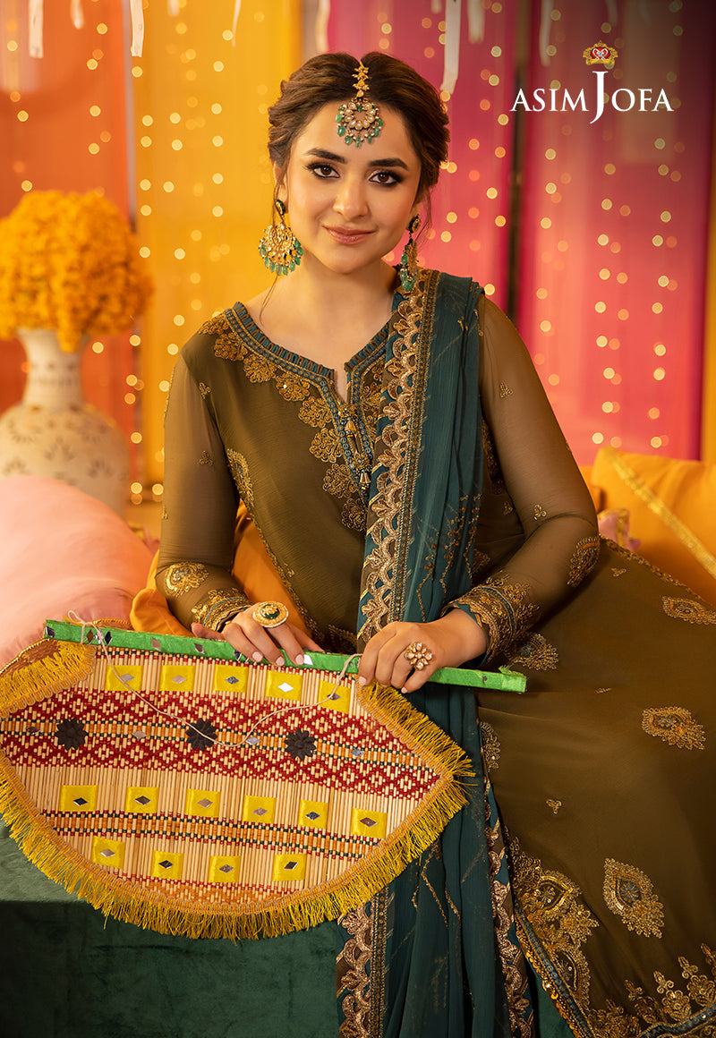 AJDAP-16 EMBROIDERED CHIFFON 3 PCS