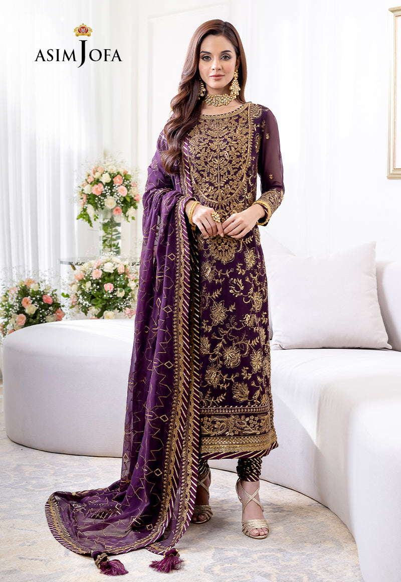 AJJM-06 EMBROIDERED CHIFFON 3 PCS