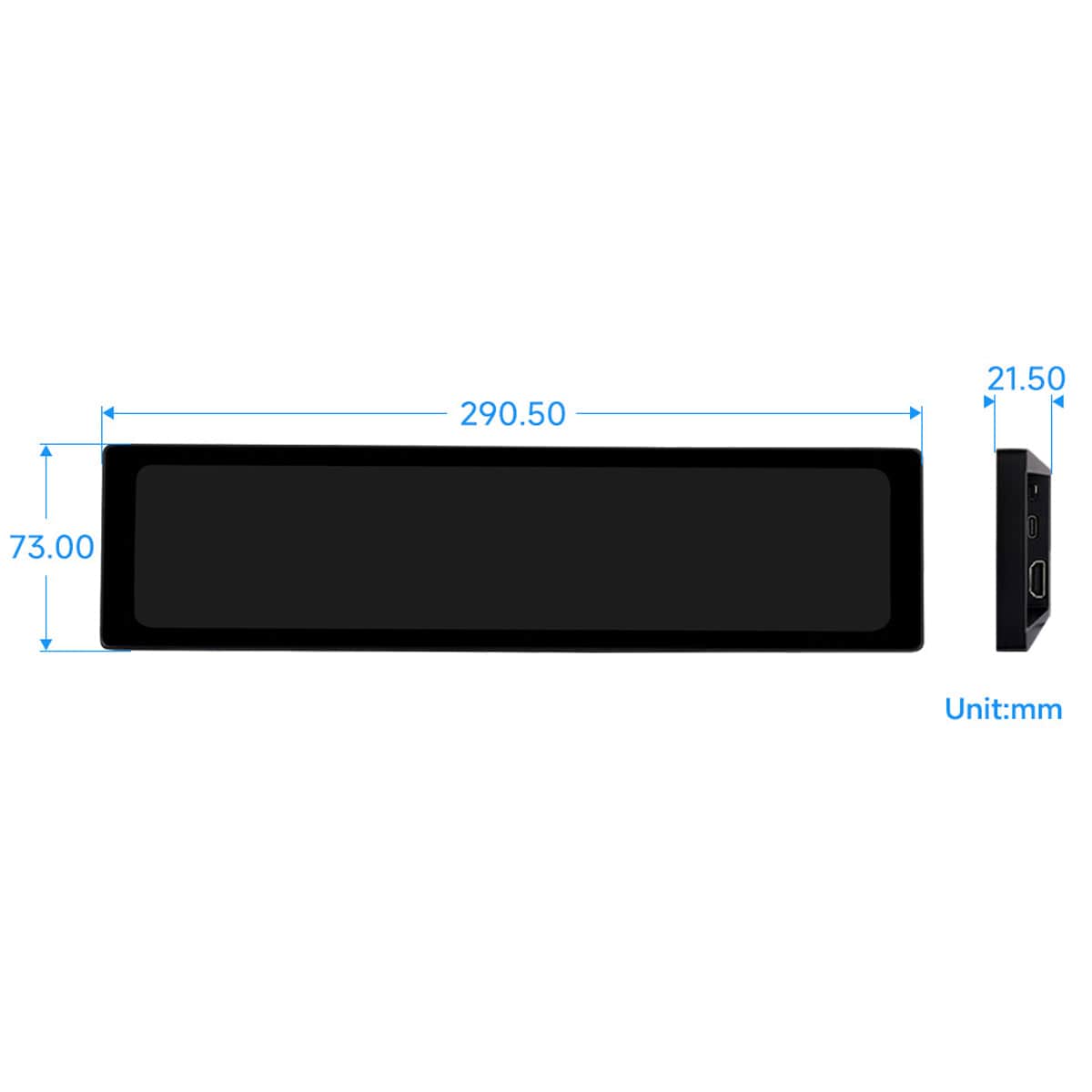 11.9" IPS HDMI Monitor (320 x 1480)