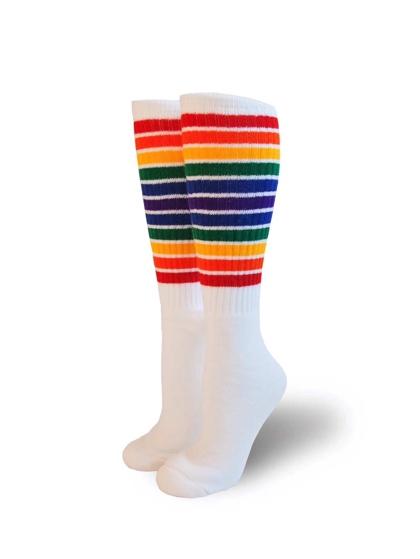 Rainbow Stripe Tube Socks
