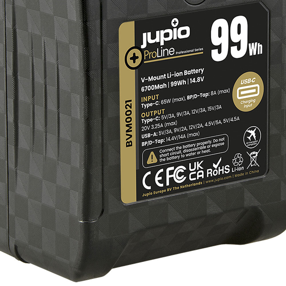 Jupio ProLine 99W/6700mAh Extreme V-Mount Li-Ion Battery For Camera