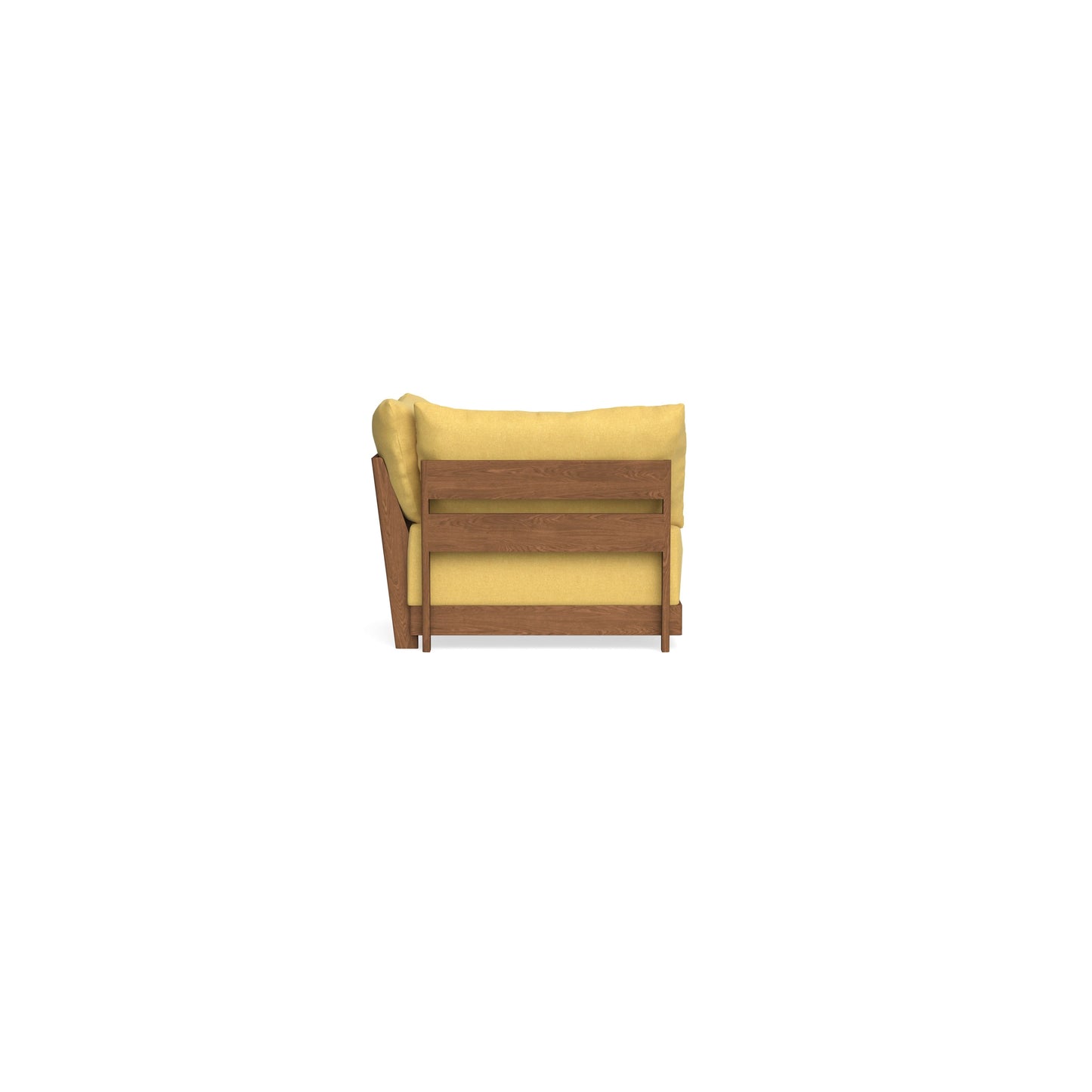 Modular Bondi Espresso Corner Chair in Goldenrod | Memory Foam Blend