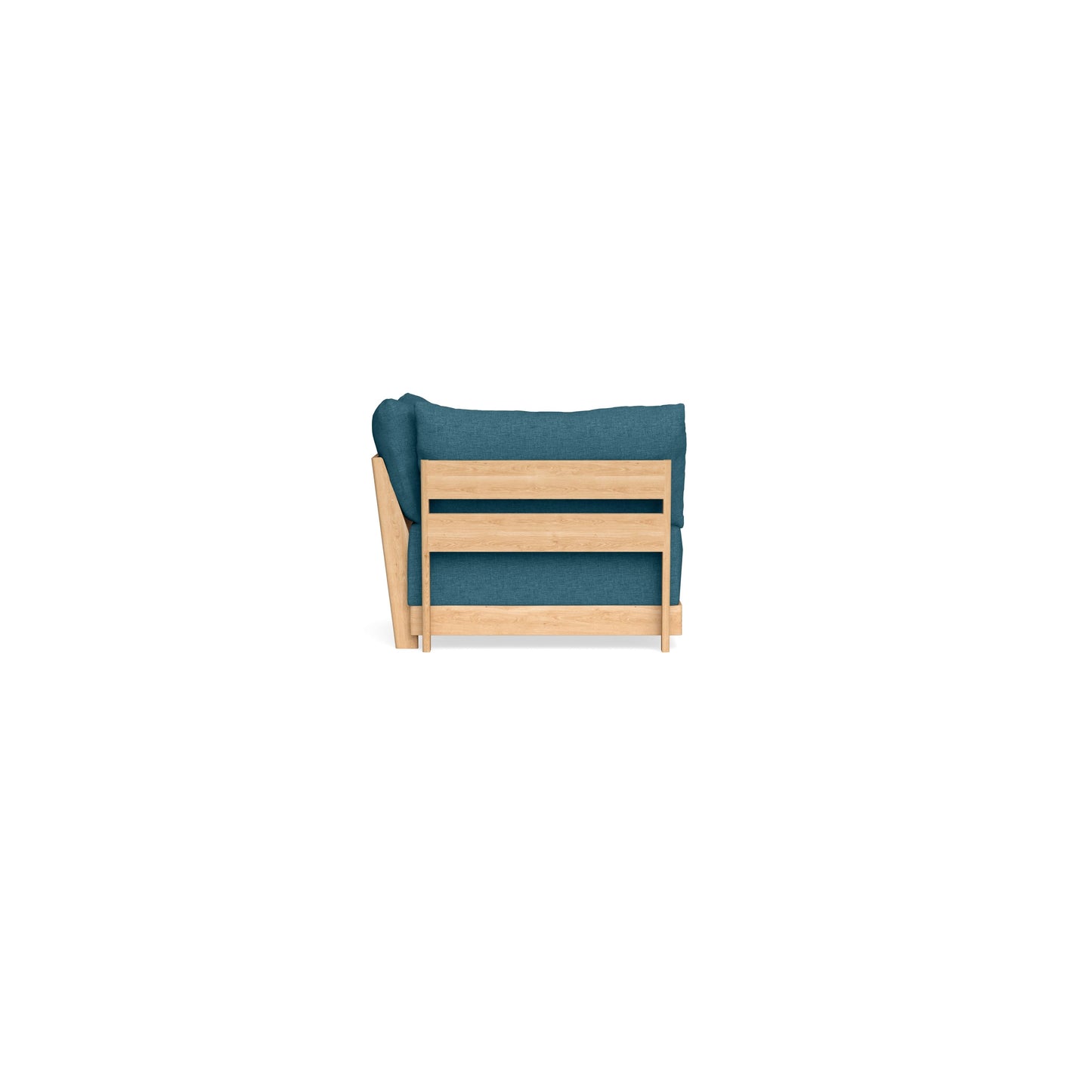 Modular Bondi Latte Corner Chair in Aegean Blue | Memory Foam Blend