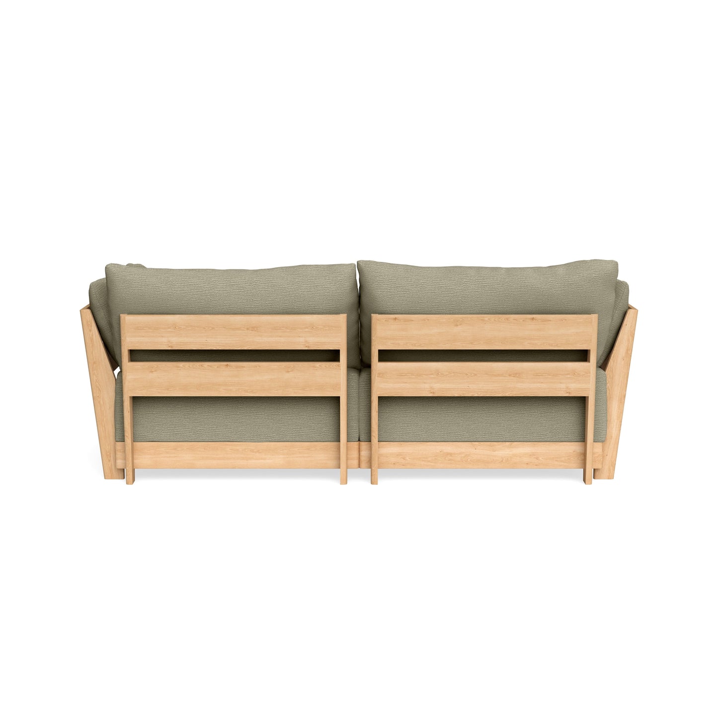 Modular Bondi Latte 2-Seater Sectional in Cappuccino | Memory Foam Blend