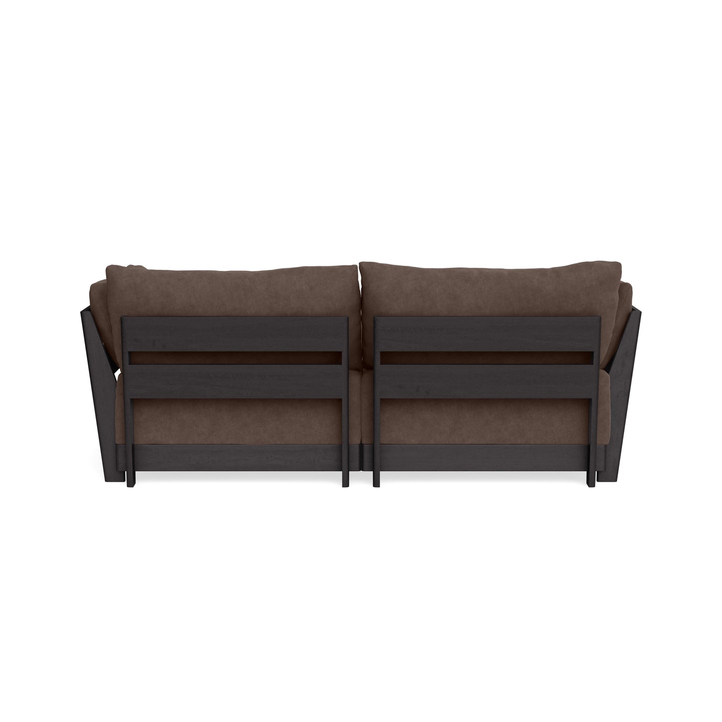 Modular Bondi Black 2-Seater Sectional in Chocolate | Classic Blend