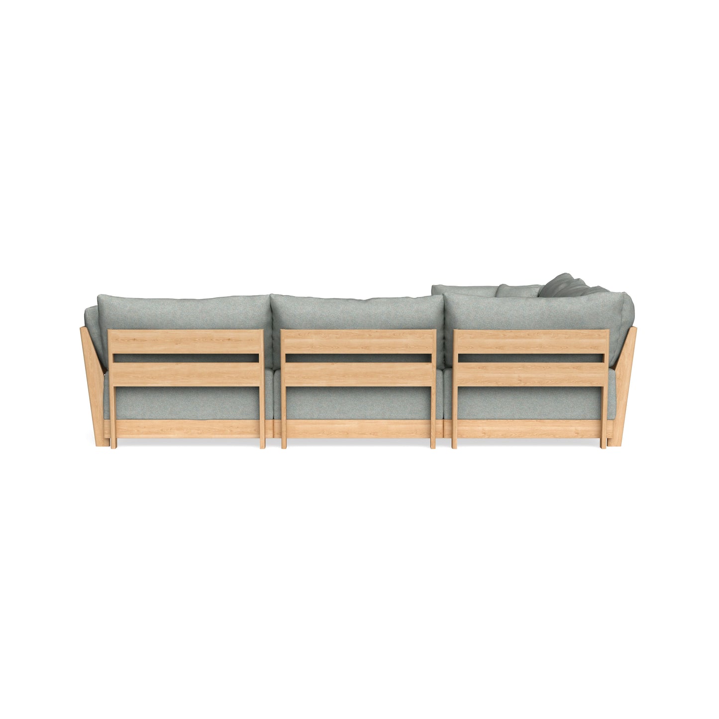 Modular Bondi Latte 5-Seater Corner Sectional in Spa | Memory Foam Blend