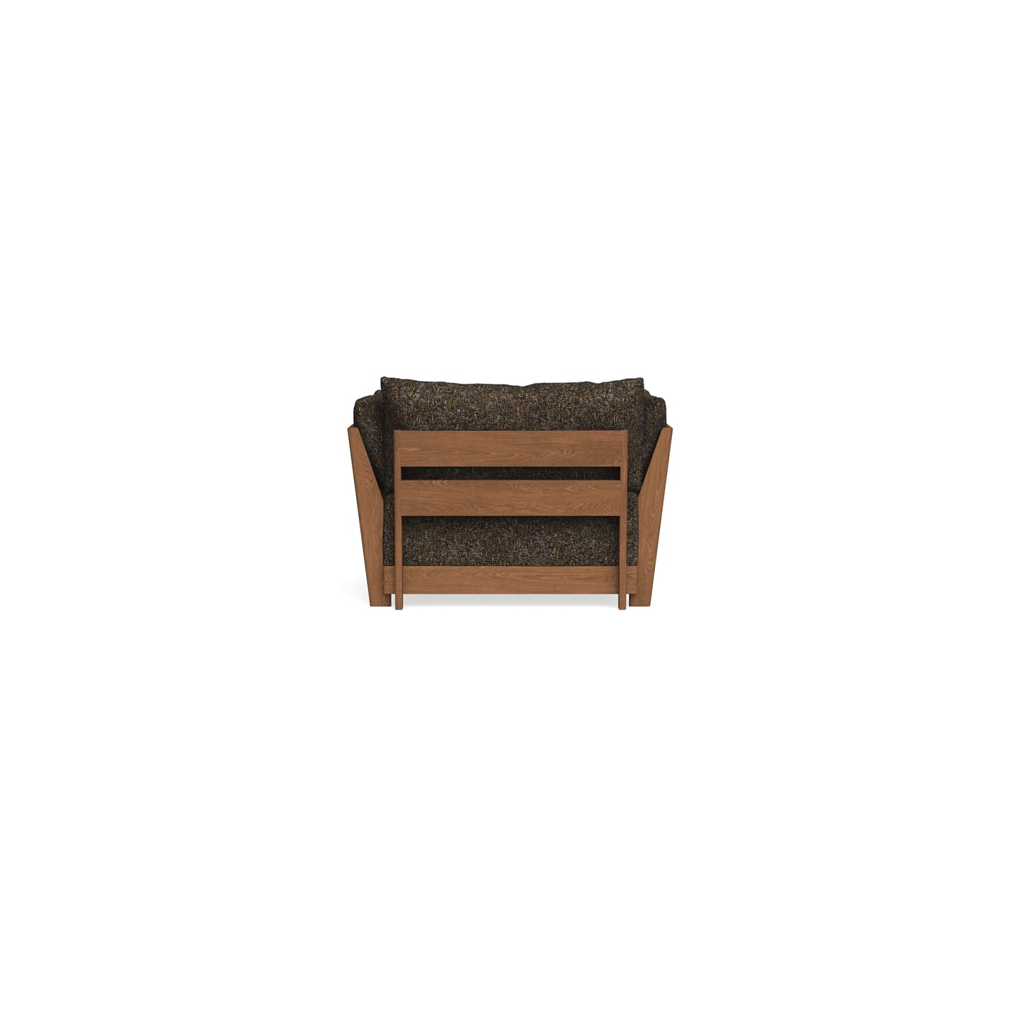 Modular Bondi Espresso Armchair + Ottoman in Phantom | Classic Blend