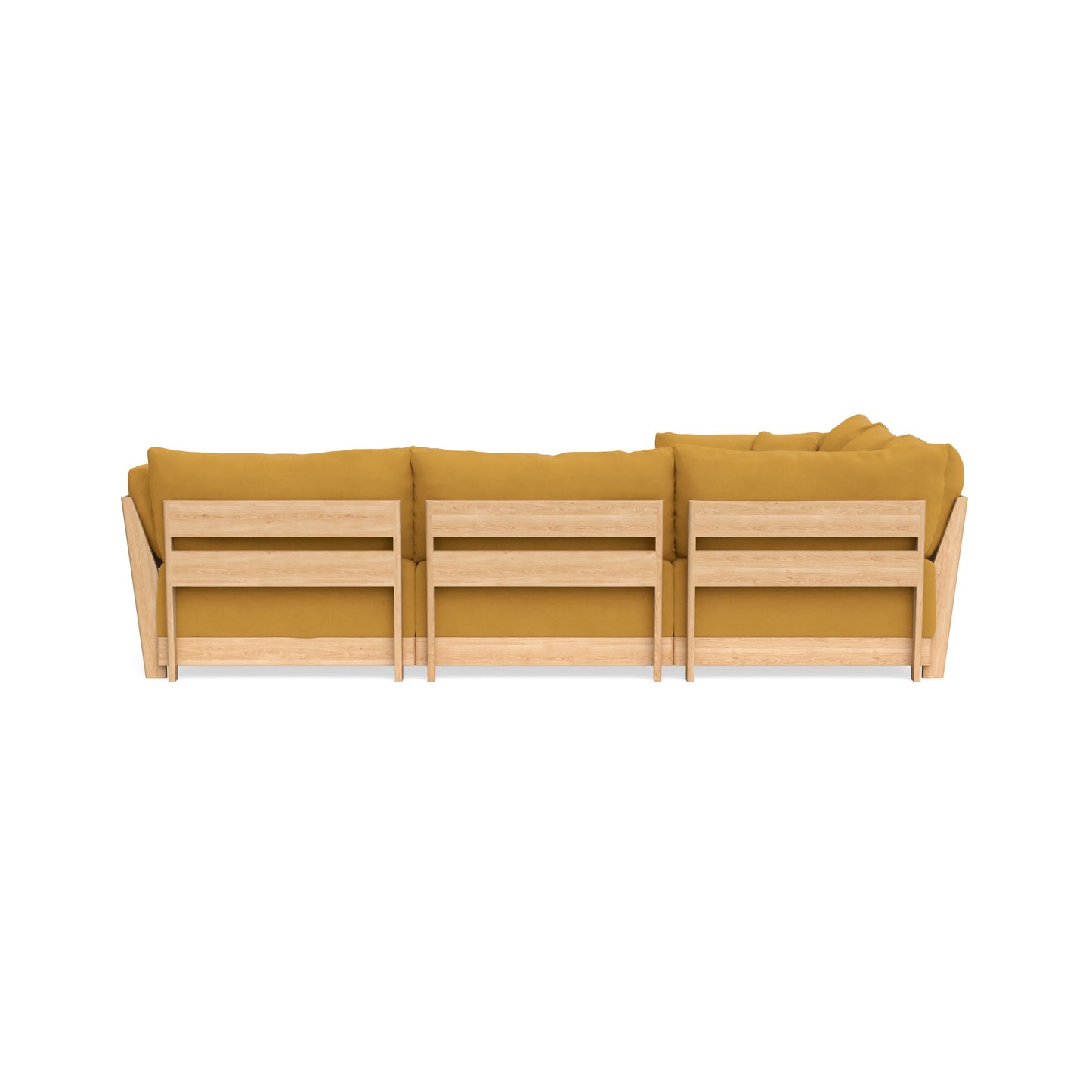 Slipcover Only - Modular Bondi 5-Seater Corner Sectional + Ottoman in Honey