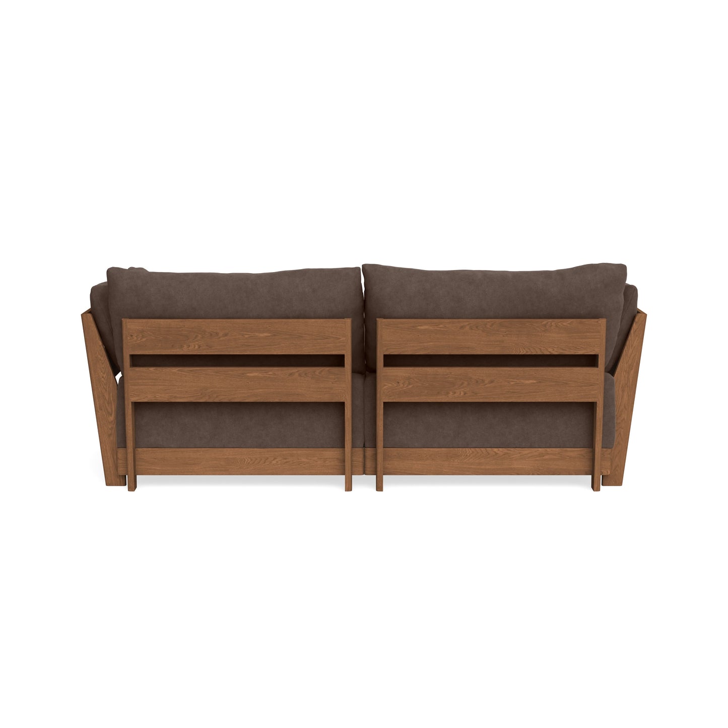 Modular Bondi Espresso 2-Seater Sectional in Chocolate | Memory Foam Blend
