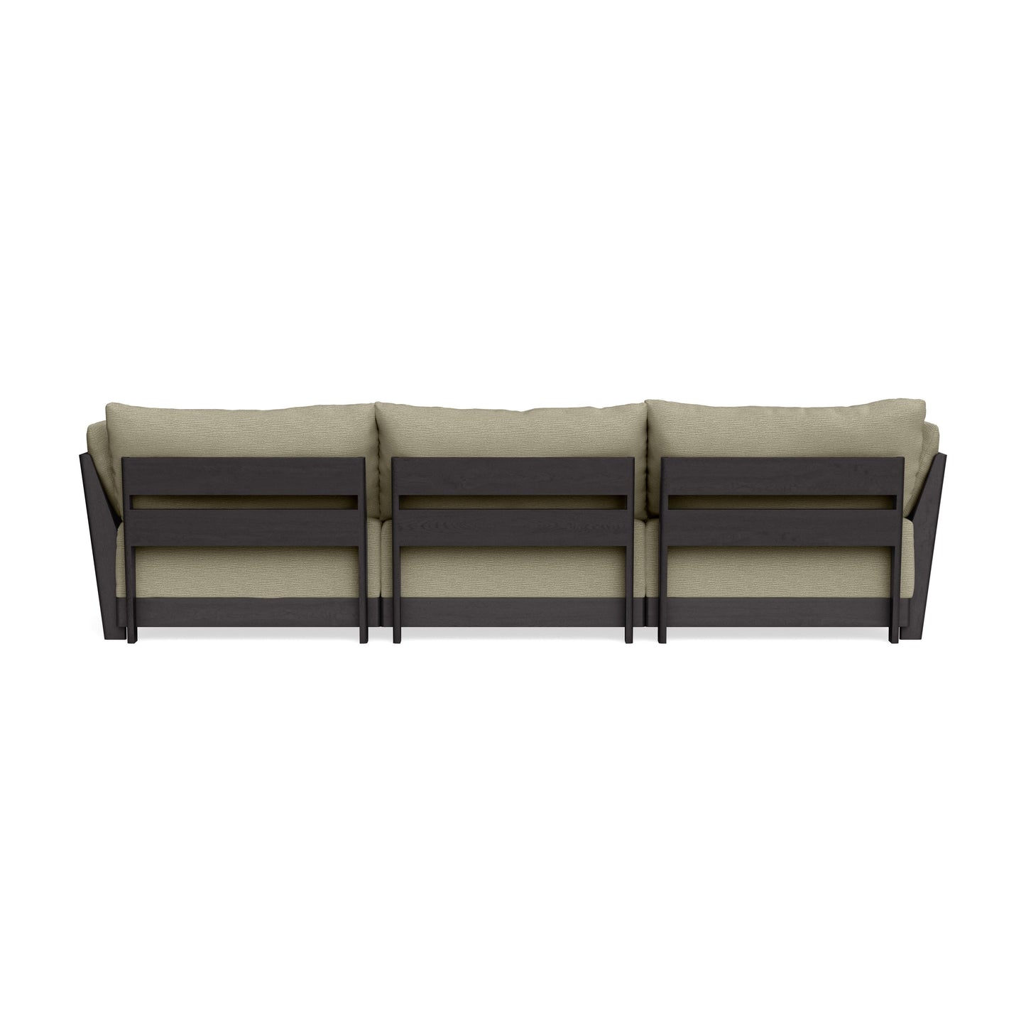 Modular Bondi Black 3-Seater Sectional in Cappuccino | Classic Blend