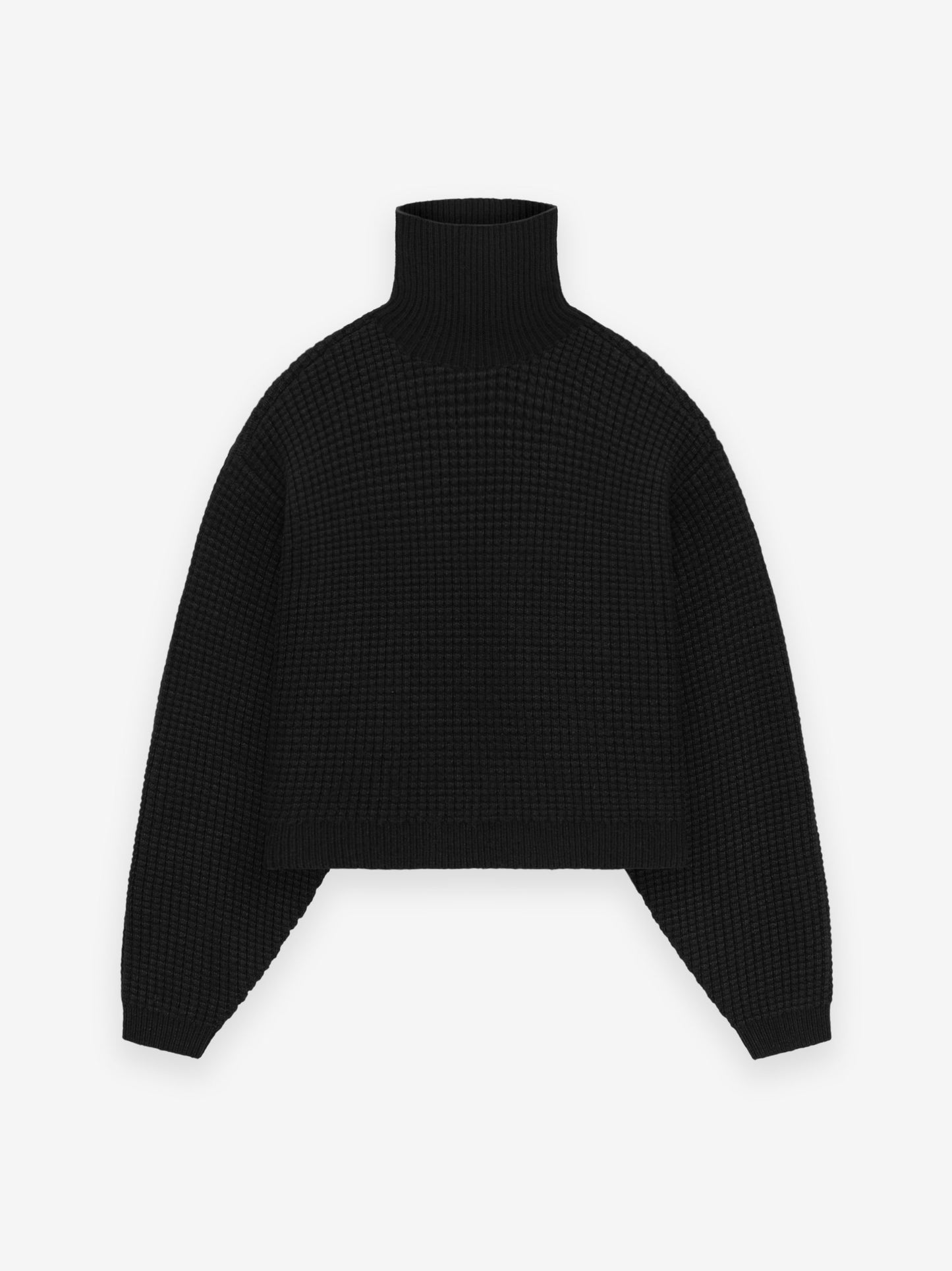 Womens Waffle Turtleneck