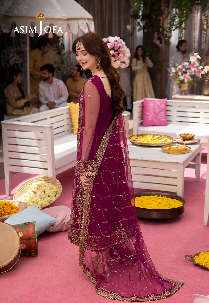 AJMJ-09 EMBROIDERED NET 3 PCS