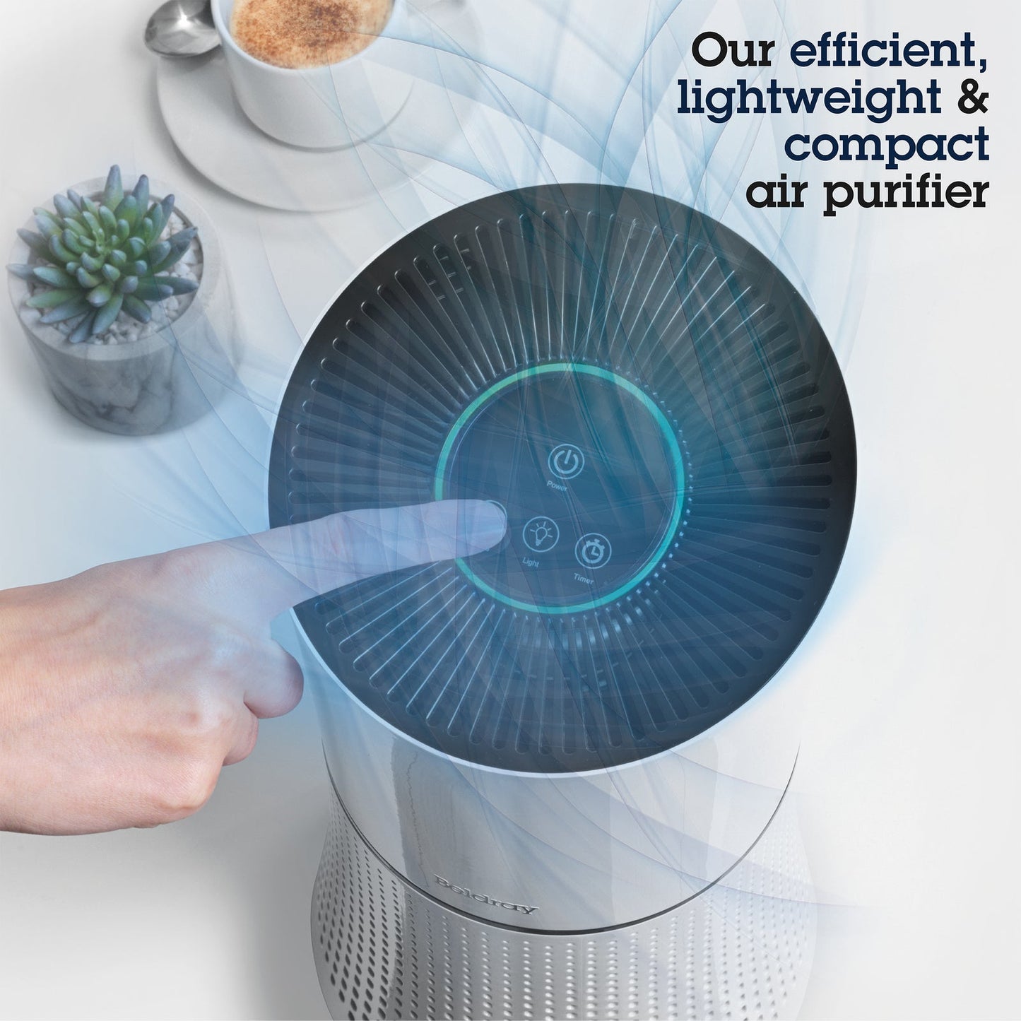Beldray Total Air Purifier Lightweight/Compact 31.5x28x18cm