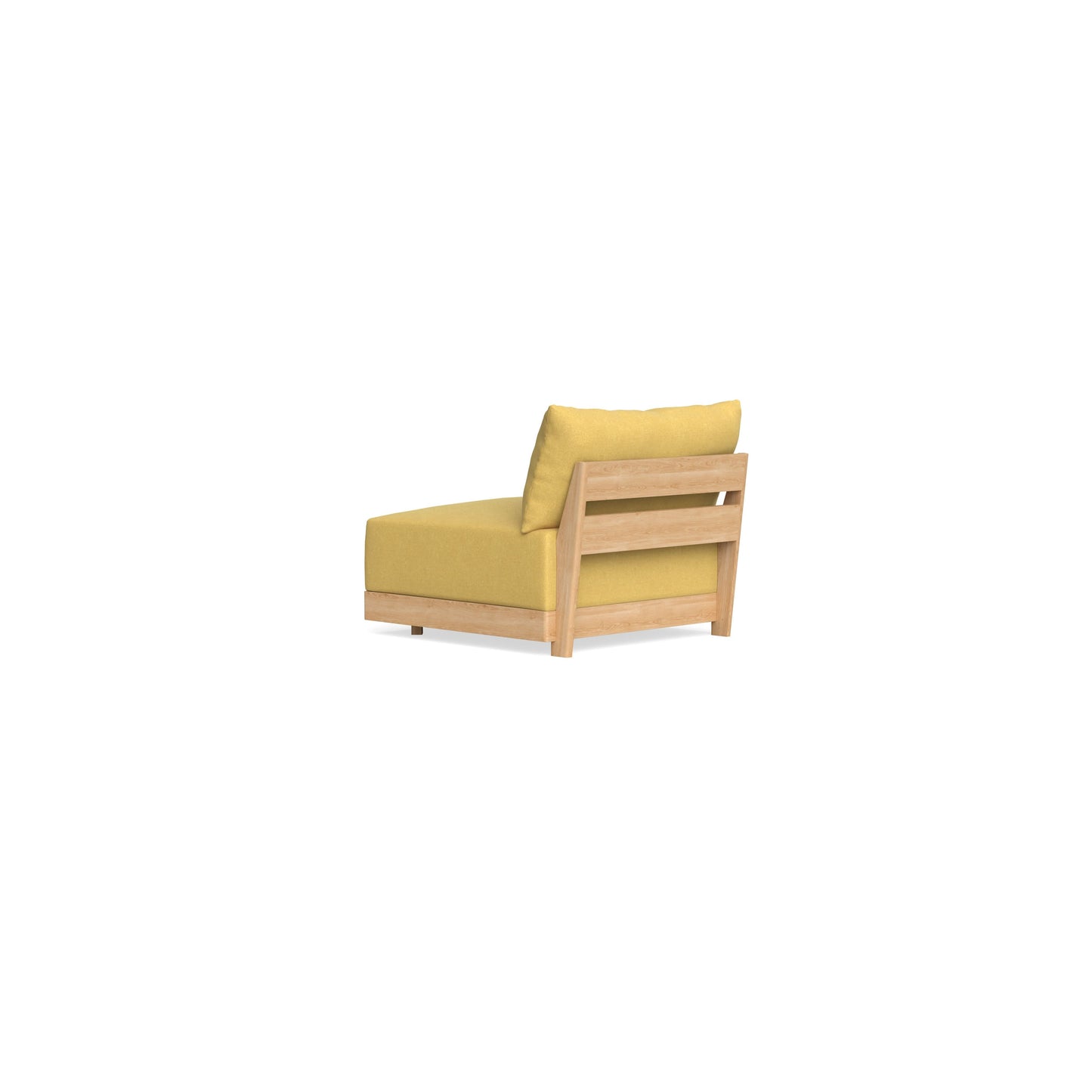 Modular Bondi Latte Armless Chair in Goldenrod | Memory Foam Blend
