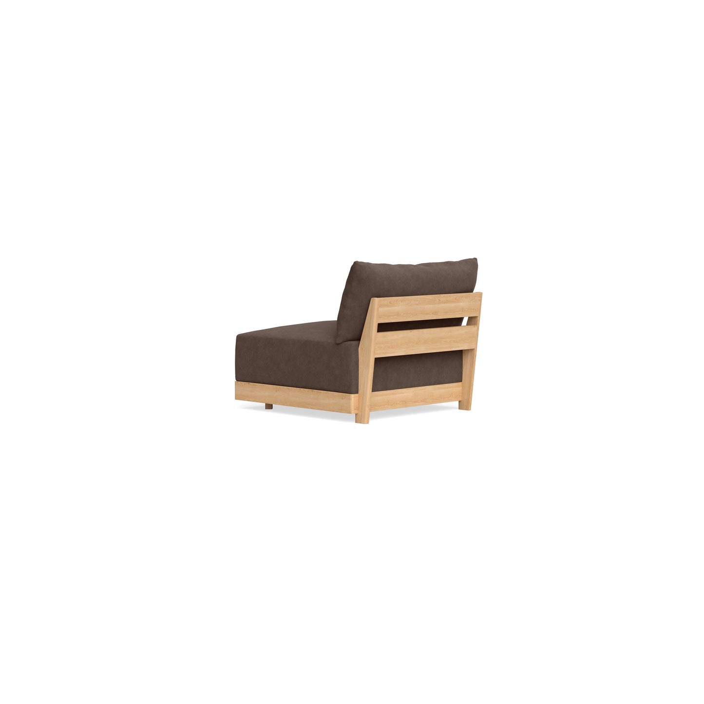 Slipcover Only - Modular Bondi Armless Chair in Chocolate