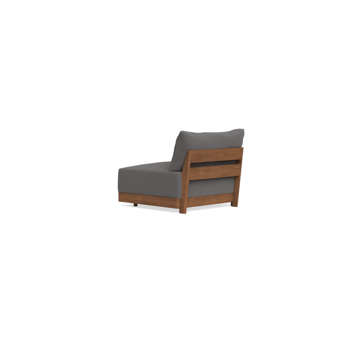 Modular Bondi Espresso End Chair in Burnt Ember | Memory Foam Blend