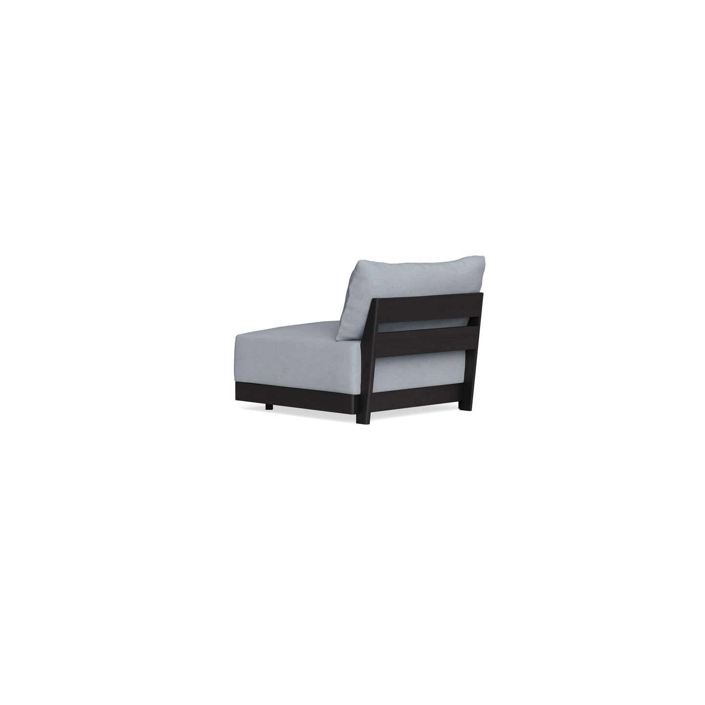 Modular Bondi Black End Chair in Ash | Memory Foam Blend