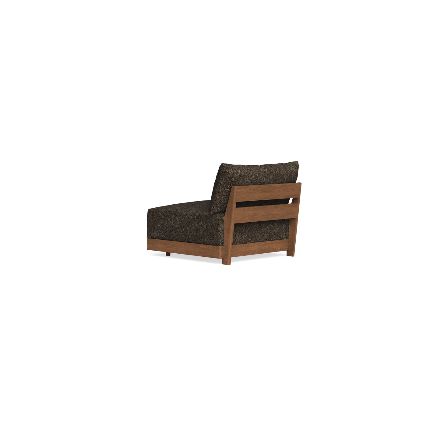 Modular Bondi Espresso Armless Chair in Phantom | Classic Blend