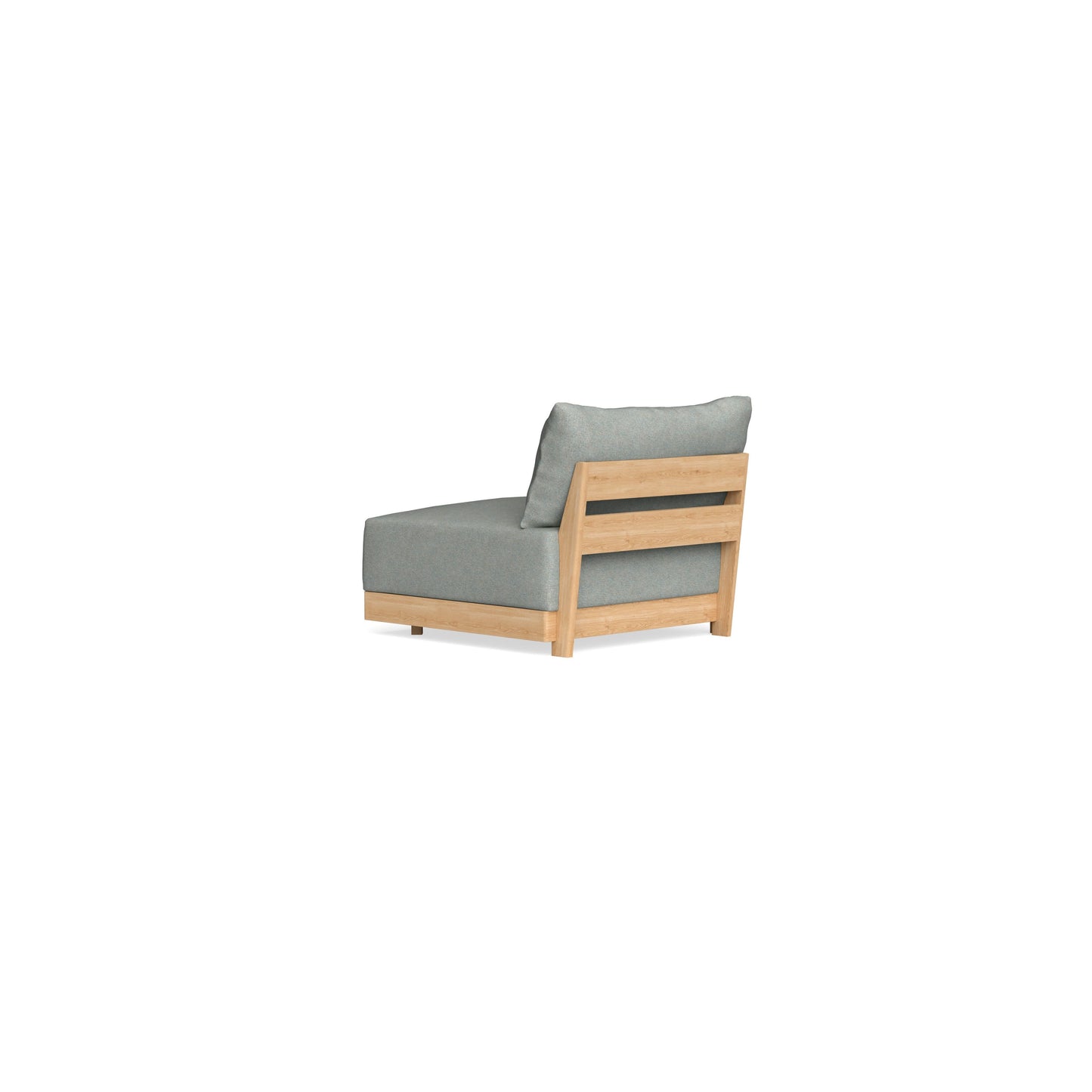 Modular Bondi Latte End Chair in Spa | Memory Foam Blend
