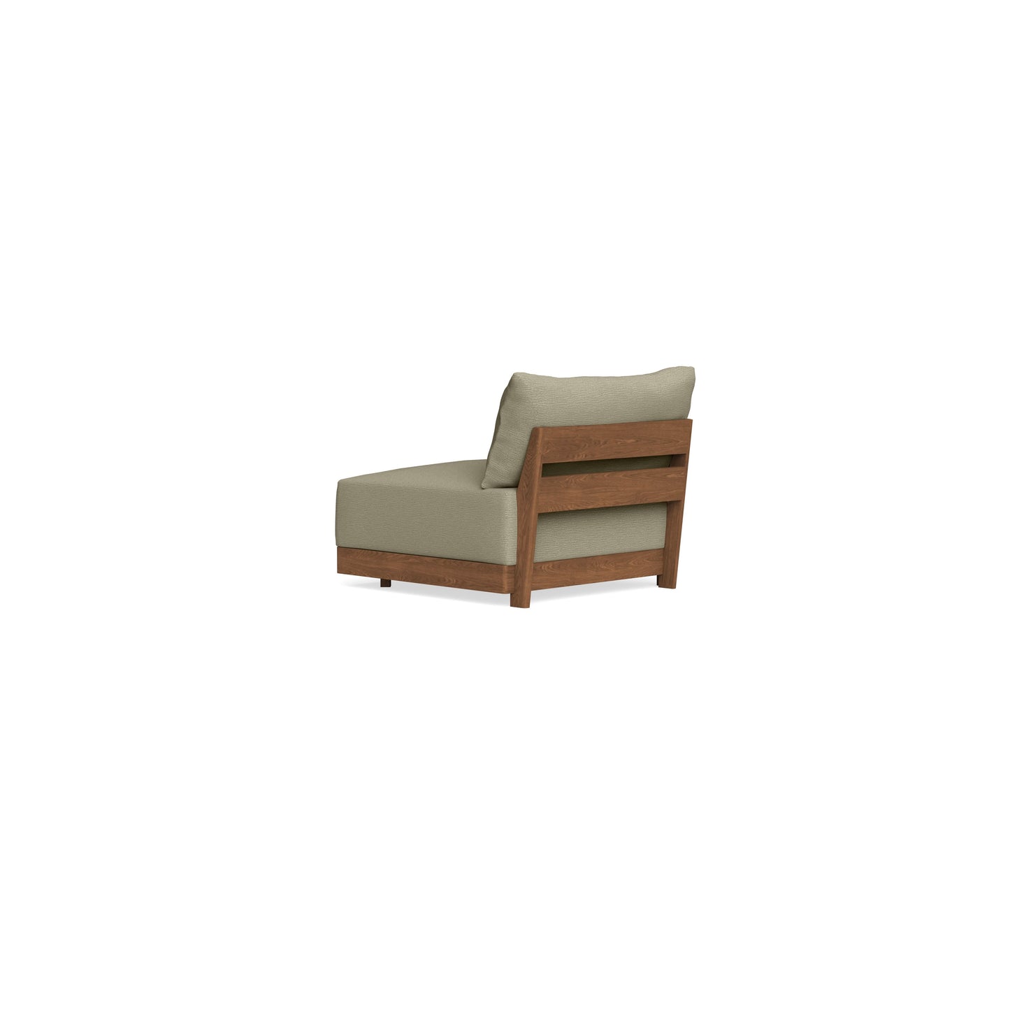 Modular Bondi Espresso End Chair in Cappuccino | Classic Blend