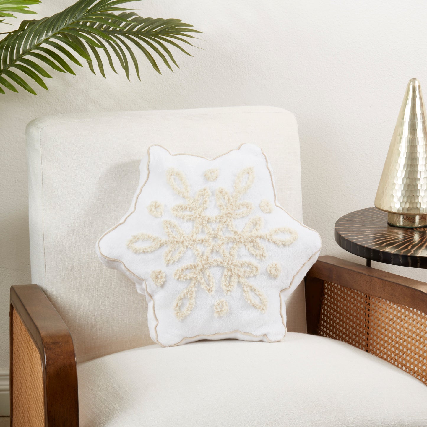 Snowflake Shaped Pillow