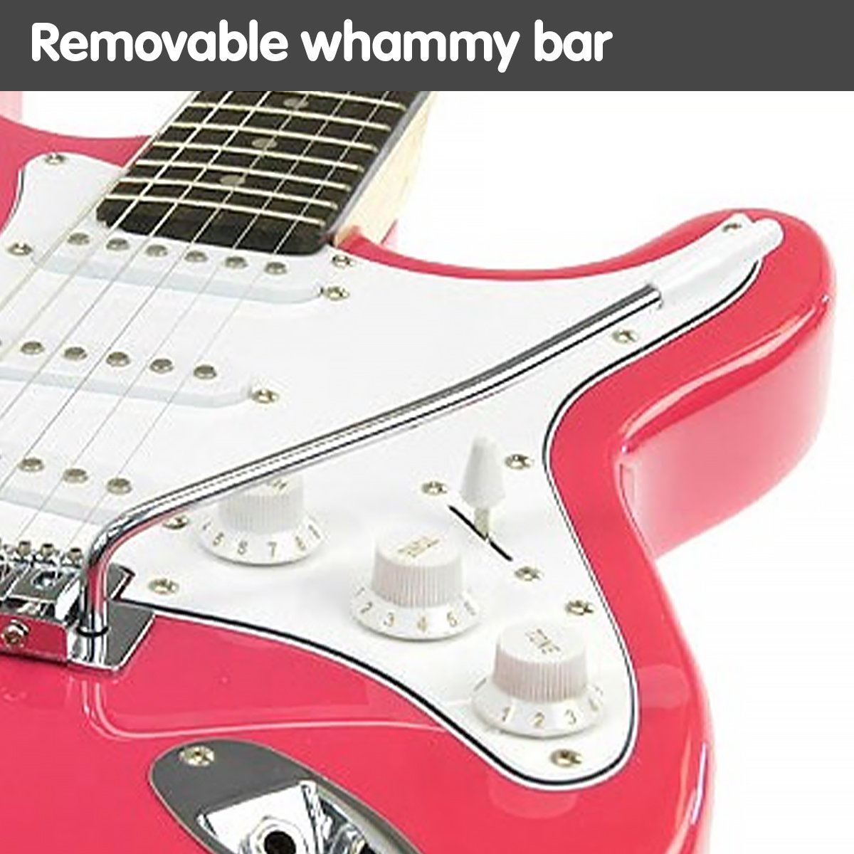 Karrera 39in Electric Guitar (Pink)