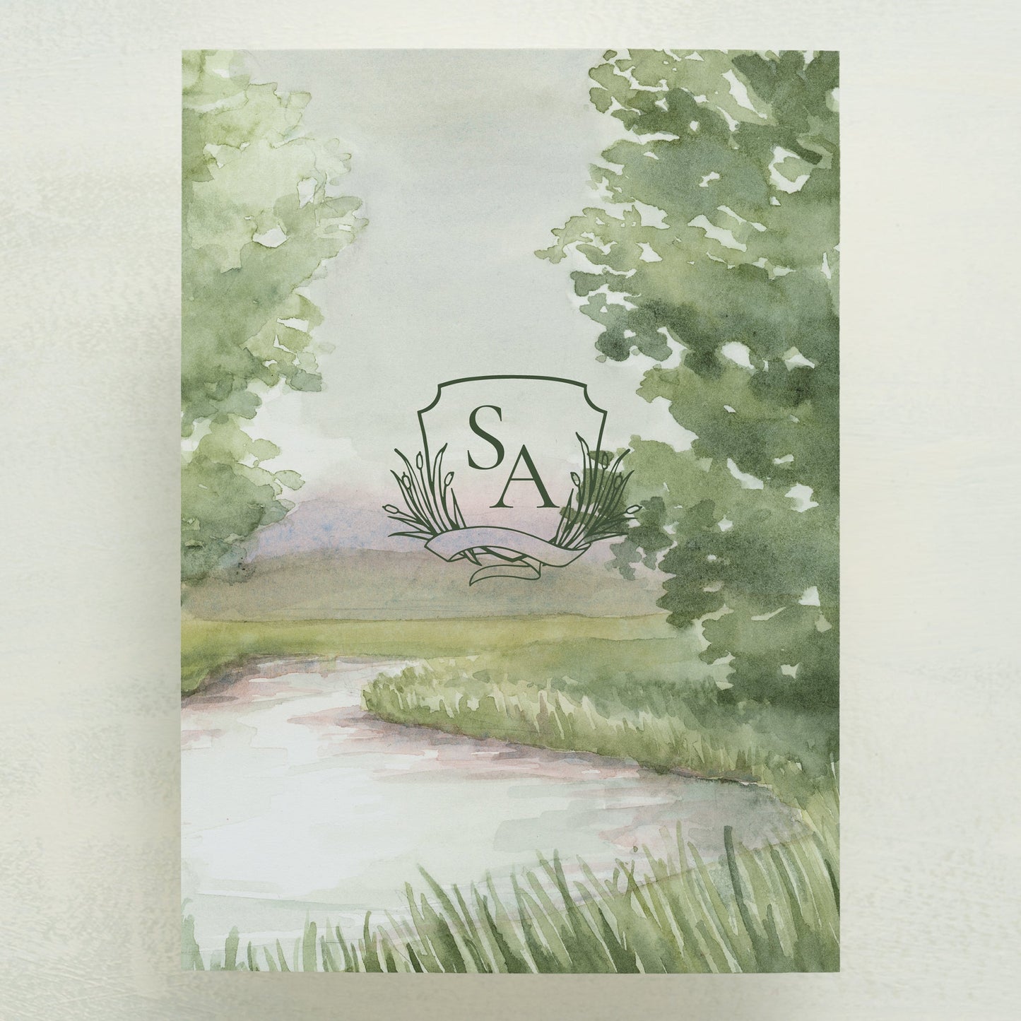 (Sample) Swan Lake Wedding Invitations