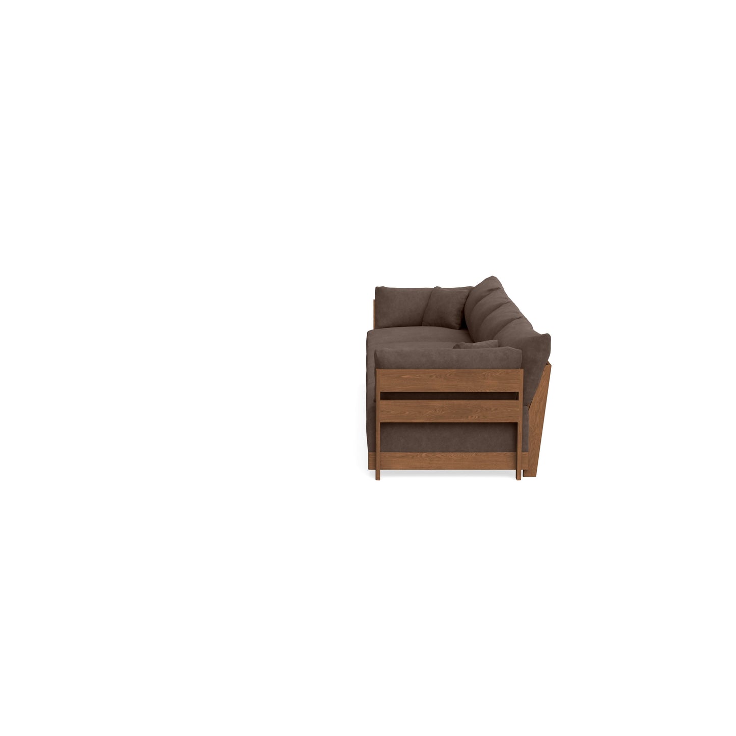 Modular Bondi Espresso 4-Seater Sofa in Chocolate | Memory Foam Blend