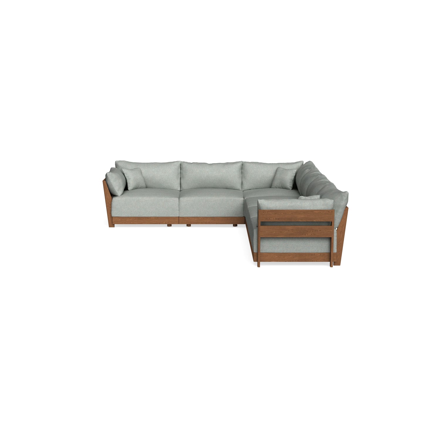 Modular Bondi Espresso 6-Seater Corner Sectional in Spa | Classic Blend