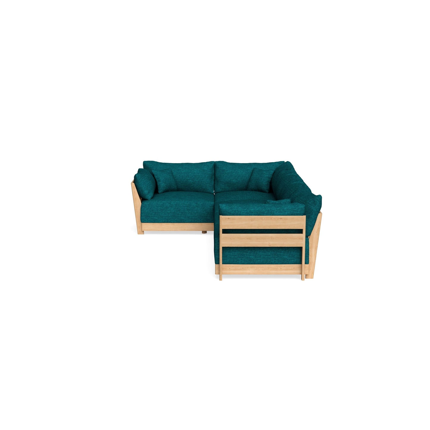 Slipcover Only - Modular Bondi 5-Seater L-Sectional in Marine Teal