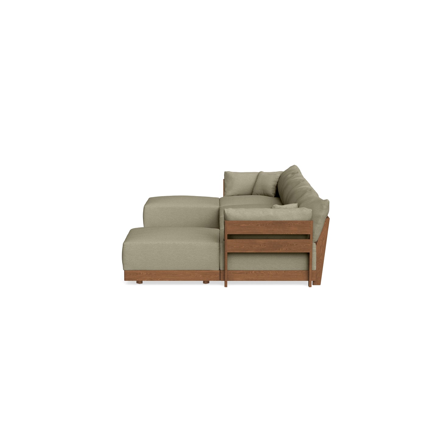 Modular Bondi Espresso 4-Seater U-Sectional in Cappuccino | Classic Blend