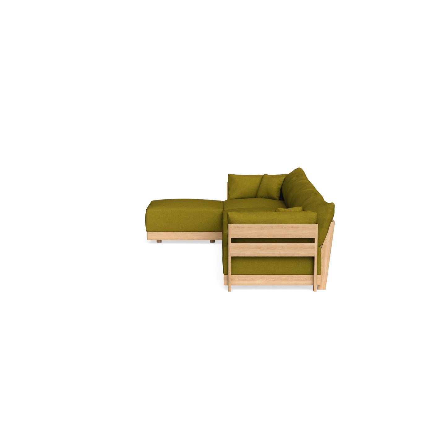 Slipcover Only - Modular Bondi 4-Seater Sectional in Olive Green