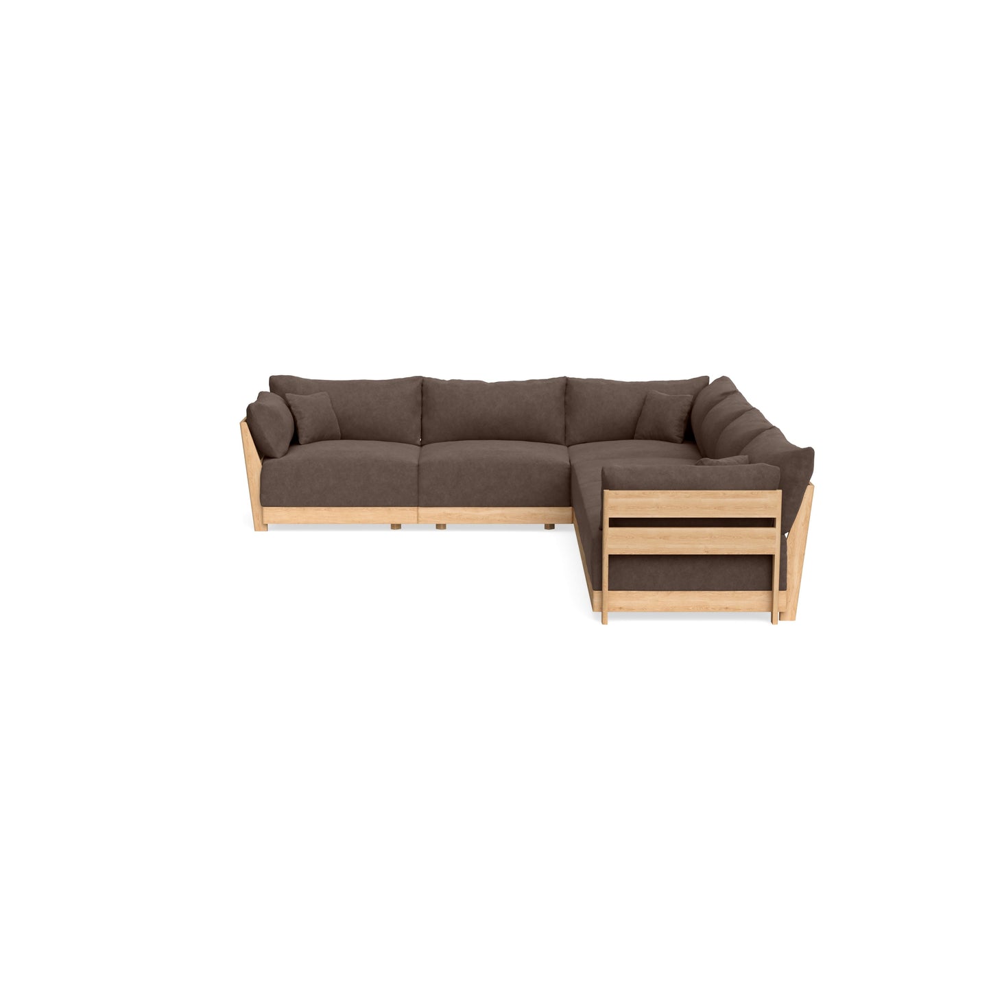 Slipcover Only - Modular Bondi 6-Seater Corner Sectional in Chocolate