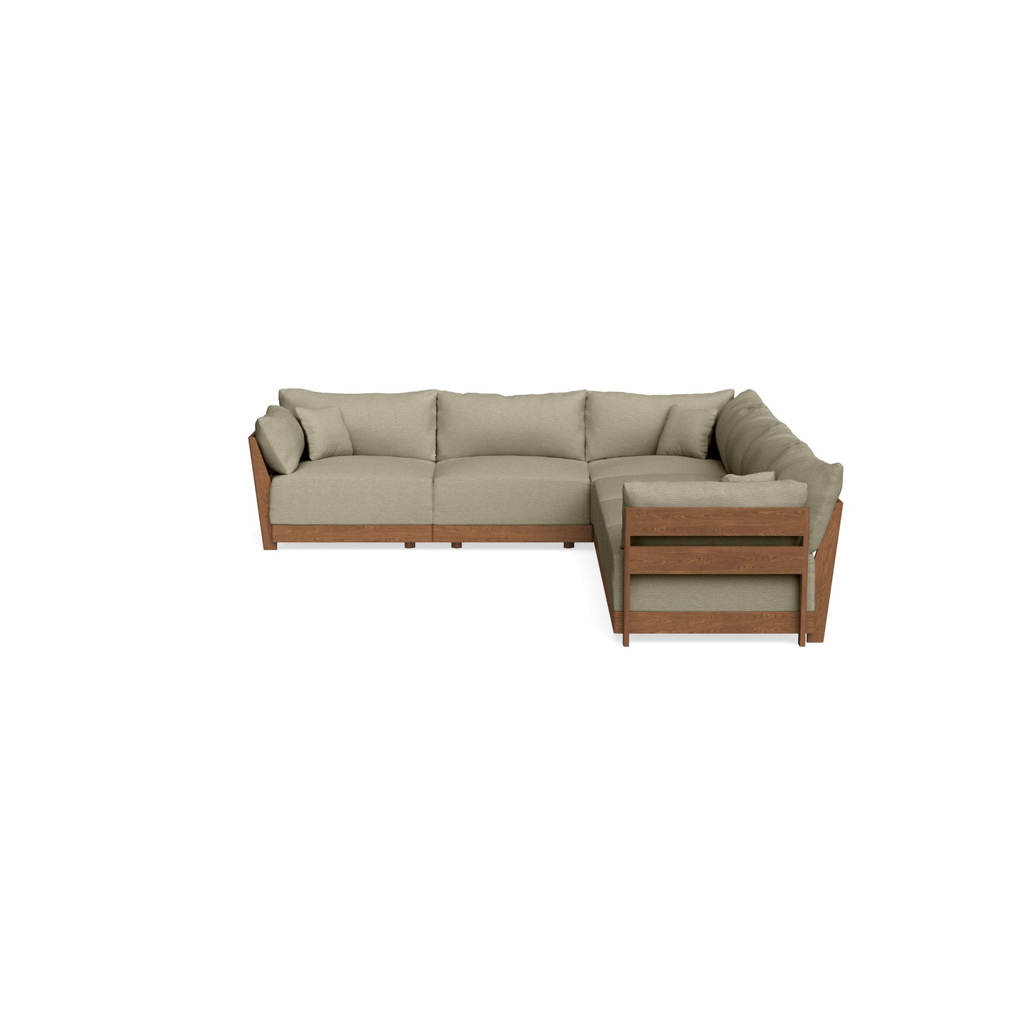 Modular Bondi Espresso 6-Seater Corner Sectional in Cappuccino | Classic Blend