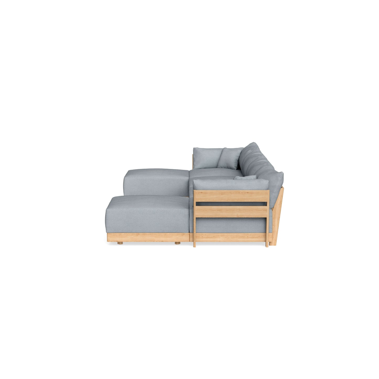 Slipcover Only - Modular Bondi 4-Seater U-Sectional in Ash