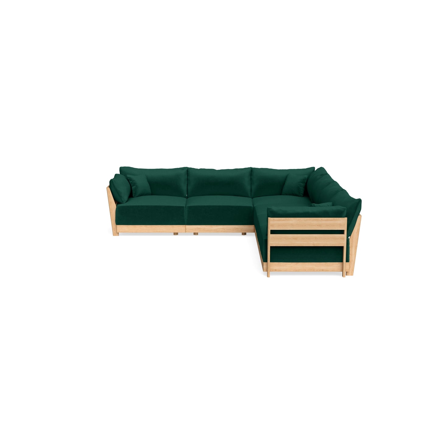 Slipcover Only - Modular Bondi 6-Seater Corner Sectional in Evergreen
