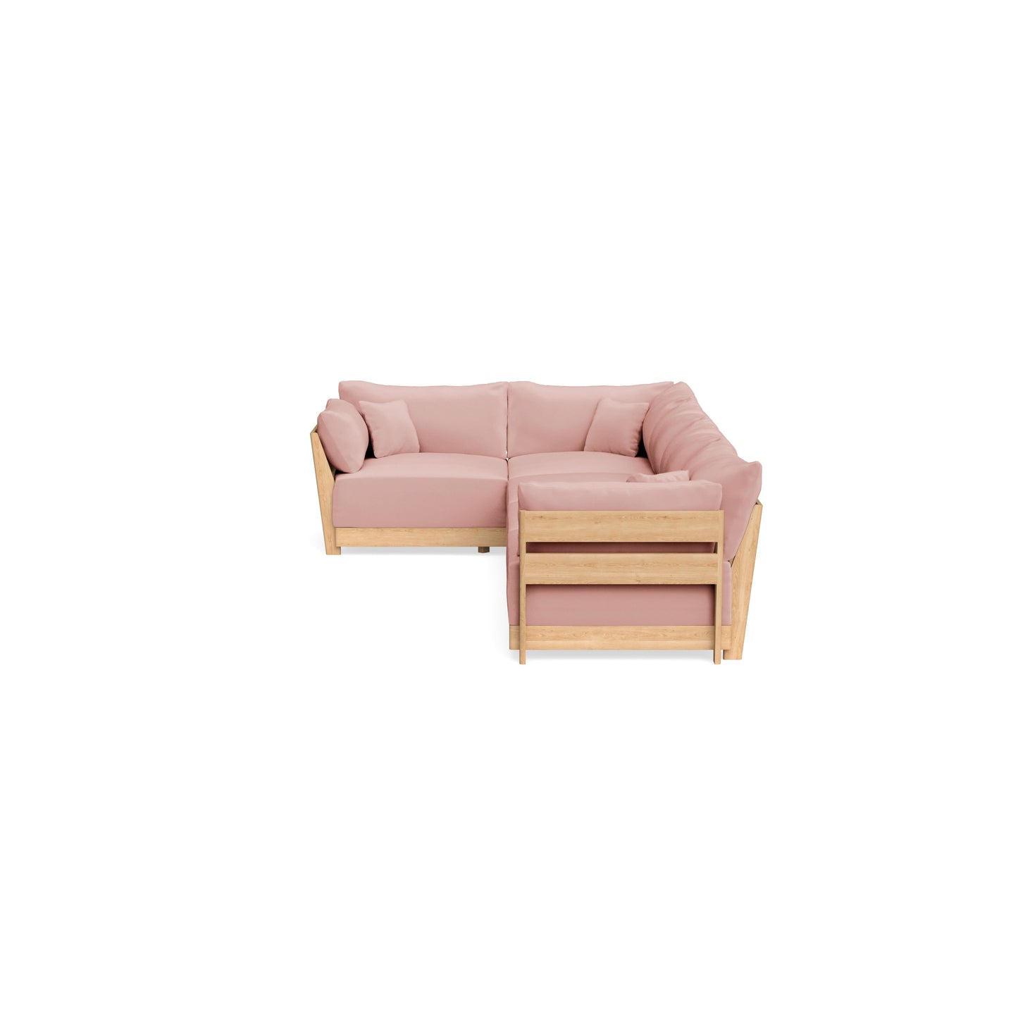 Slipcover Only - Modular Bondi 5-Seater L-Sectional in Powder Pink
