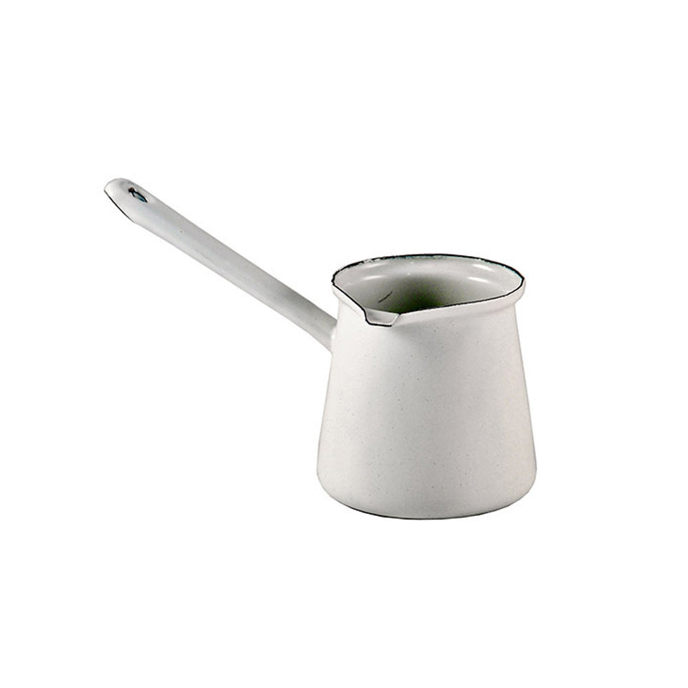 Urban Style 250ml Enamelware Turkish 5 Coffee Pot (White)