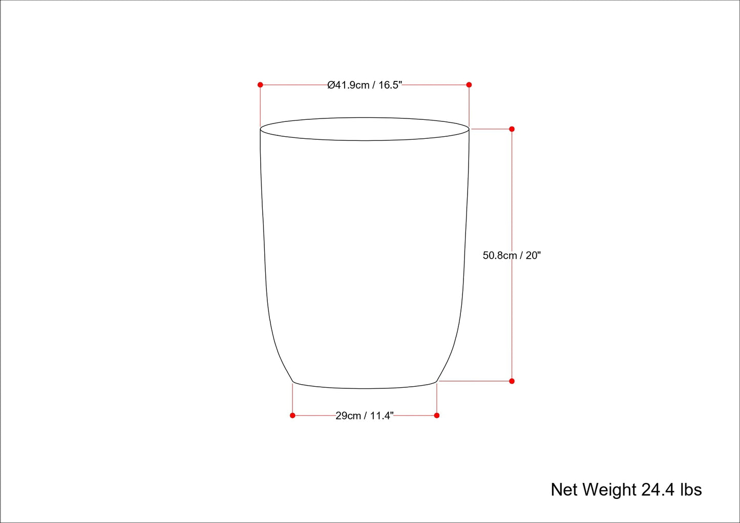 Drum-Shaped Metal Accent Table