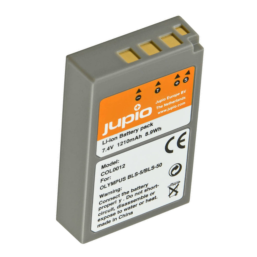 Jupio Li-Ion 7.4V 1210mAh Rechargeable Battery For Olympus BLS-5/PS-BLS5