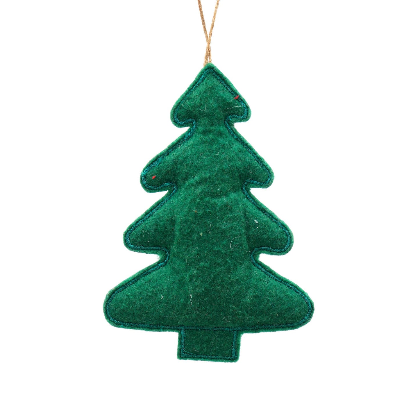 Fluffy Tree Hanging Ornament, Set of 6